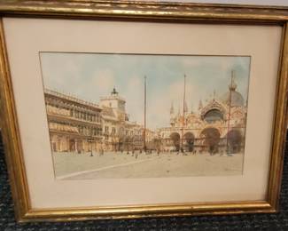 Original antique water color