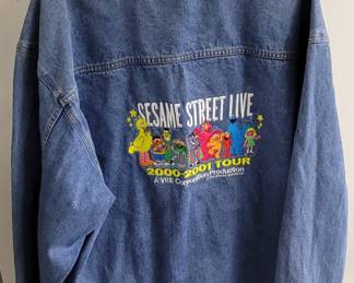 Original Sasame street crew jean jacket