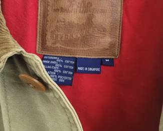 Rare Vintage Ralph Lauren red lined hunting jacket