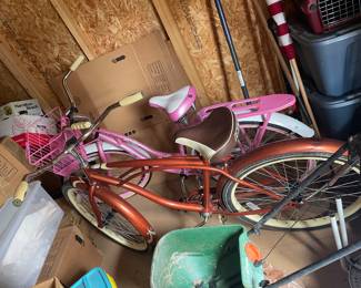$140 Women's bike Schwinn Windwood
$100 Mens bike Huffy