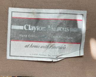 $150 Loveseat Clayton Marcus 66x44x32 -burgundy and olive with 2 pillows and matching window valance 