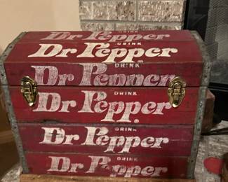 Dr. Pepper storage trunk