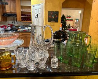 Beginning of Kitchen (yes that's a Uranium Pitcher and four glasses)
