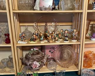 Fancy close-up #2 (Crystal, Lefton, Goebel, Capodimonte-esque pieces)