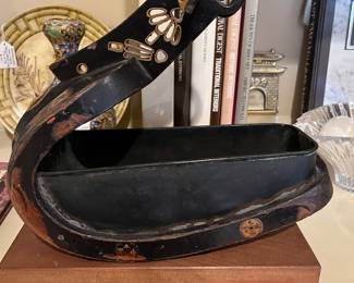 Japanese Samurai's horse stirrup on stand