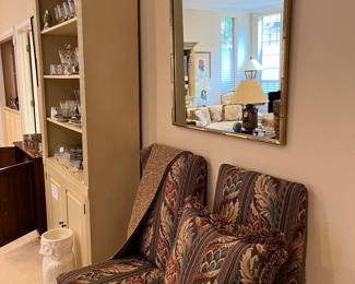 Custom dining chair - set of 8 - 2 arm chairs, matching pillows, table runner and metal folding chairs