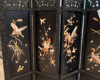 Japanese 4 panel folding screen 36" x 44"