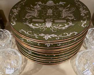 Japanese moraine sudo / faux make / Chinese design china - 21 round plates and 4 square - priced individually