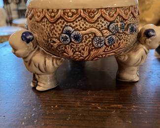 Oriental Effigy Bowl / Planter