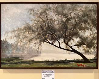 David Terry "White Rock II" - 1991 oil on canvas