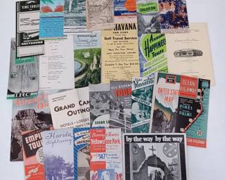 Vintage Travel Brochures, Maps, Pamplets 
