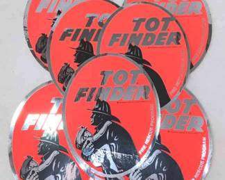 Retro Tot Finder Window Decals