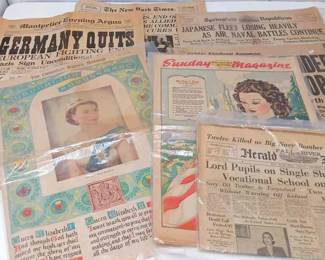 1940s Newspapers 1953 Queen Elizabeth Coronation 