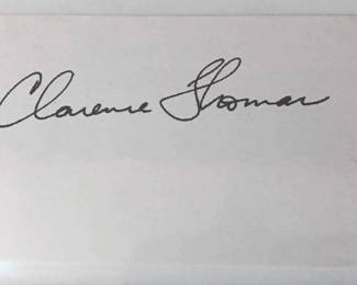 Supreme Court Justice Clarence Thomas Autograph