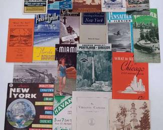 Vintage Travel Brochures of US, Cuba and Canadian Cities 