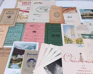 Vintage Menus