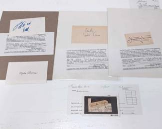 Early Hollywood Celebrity Autographs