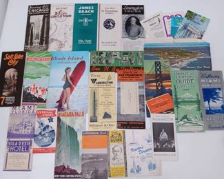 Vintage City Travel Brochures and Tourist Maps