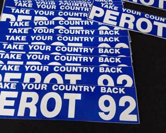 Ross Perot 1992 Presidential Campaign Ephemera