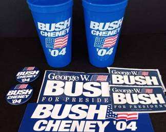 2004 Bush Cheney Campaign Items 