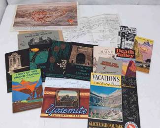 Vintage Travel Ephemera, Maps, Tourist Brochures