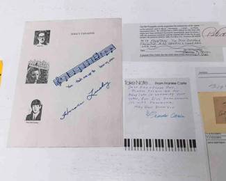 Vintage Big Band Musicians and Composer Autographs
