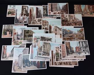 Vintage Street Scene Travel Post Cards