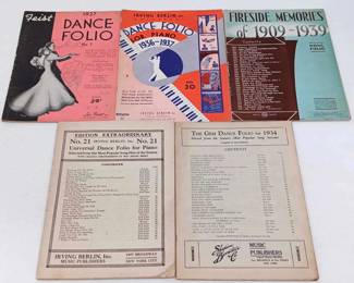 1930s Dance and Song Folio Piano Books