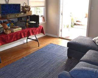 Den Overview, access to patio, garage