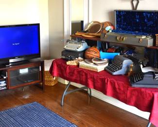 Den Overview, access to patio, garage