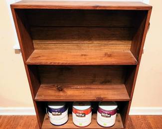 Wood Shelf, Gallon Paint Cans