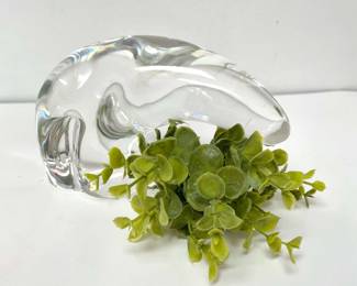 Rare Large Steuben Glass Polar Bear
