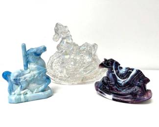 Collectible Vintage Glass Horses

