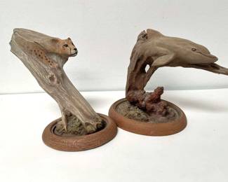 Limited Edition Carved Wooden Animal Figures
