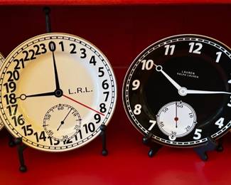 The Ralph Lauren plate on the far left and far right are sold.