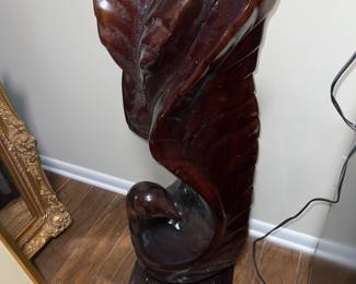 Wooden Bird sculpture