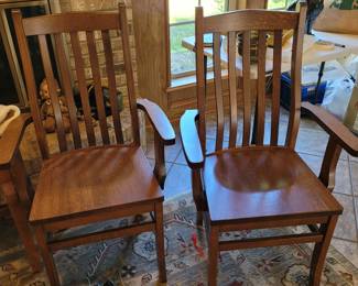 Amish Made Solid Wood - Goes with table.