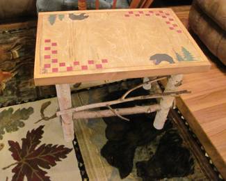 Birch wood legs and Designer Table Top 