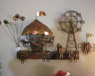 Circus Carnival Ride -- Brass ArtWork 