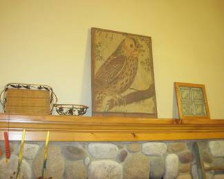 Owl Art Work, Stain Glass Window Art