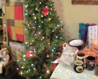 Pre-lit Christmas tree