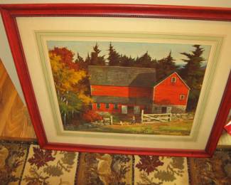 Walter Brightwell Barn Painting