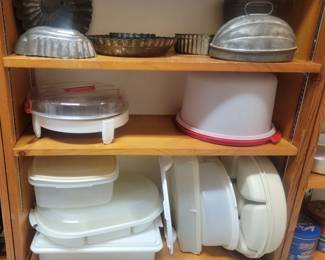 Antique Pudding Cake Molds and Storage Containers