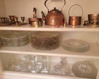 Copper, Brass, & Glass Decor