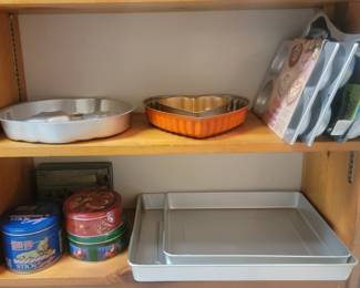 Baking Pans and Vintage Tins