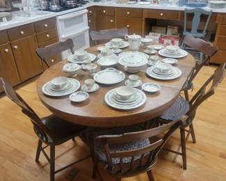 Solid Wood Dining Table and 6 Chairs