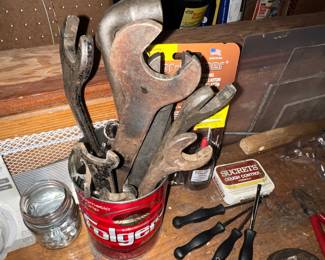 Wrenches and spanners and screwedrivers