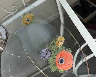 Pretty glass serving dishes