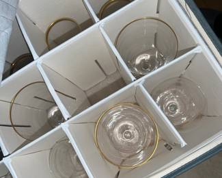 Lenox Gold rimmed Glasses $10ea