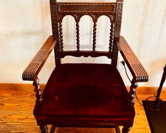 antique chair purchased in Spain
